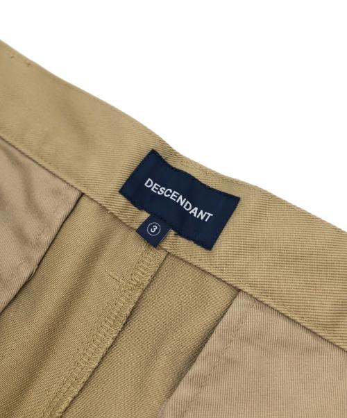 DESCENDANT（ディセンダント）DESCENDANT (ディセンダント) チノショーツ ベージュ サイズ:3の古着・服飾アイテム