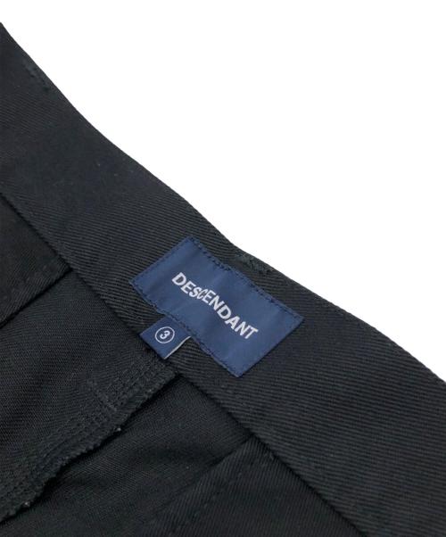 DESCENDANT（ディセンダント）DESCENDANT (ディセンダント) チノショーツ ブラック サイズ:3の古着・服飾アイテム