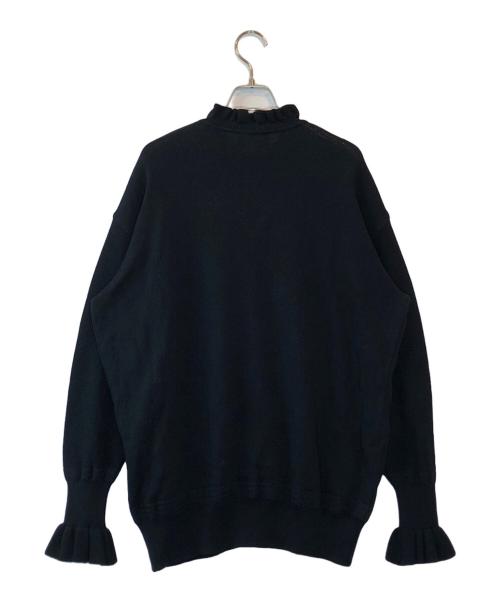 Vivienne Westwood RED LABEL（ヴィヴィアンウエストウッドレッドレーベル）Vivienne Westwood RED LABEL (ヴィヴィアンウエストウッドレッドレーベル) 畔フリルニットカーディガン ブラック サイズ:00の古着・服飾アイテム