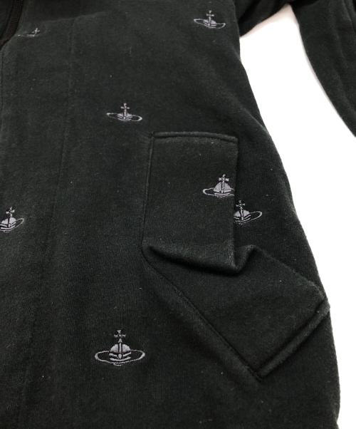 Vivienne Westwood RED LABEL（ヴィヴィアンウエストウッドレッドレーベル）Vivienne Westwood RED LABEL (ヴィヴィアンウエストウッドレッドレーベル) オーブ刺繍ジップパーカー ブラック サイズ:1の古着・服飾アイテム