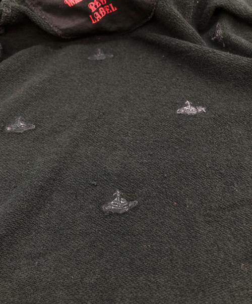 Vivienne Westwood RED LABEL（ヴィヴィアンウエストウッドレッドレーベル）Vivienne Westwood RED LABEL (ヴィヴィアンウエストウッドレッドレーベル) オーブ刺繍ジップパーカー ブラック サイズ:1の古着・服飾アイテム