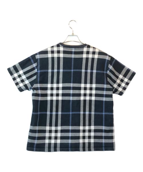 BURBERRY LONDON（バーバリーロンドン）BURBERRY LONDON (バーバリーロンドン) ノバチェックTシャツ ネイビー サイズ:Mの古着・服飾アイテム