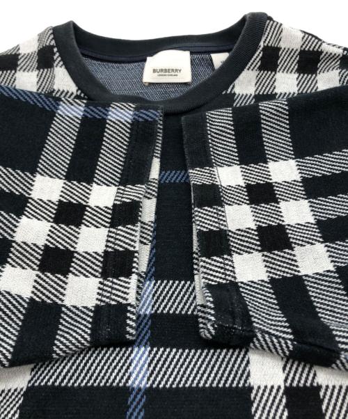 BURBERRY LONDON（バーバリーロンドン）BURBERRY LONDON (バーバリーロンドン) ノバチェックTシャツ ネイビー サイズ:Mの古着・服飾アイテム