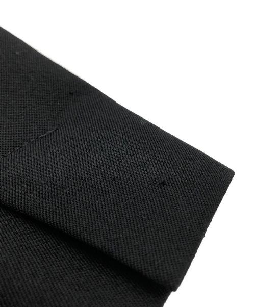 Yohji Yamamoto pour homme（ヨウジヤマモト プールオム）Yohji Yamamoto pour homme (ヨウジヤマモト プールオム) ウールギャバジン ノーカラー コート ブラック サイズ:2の古着・服飾アイテム