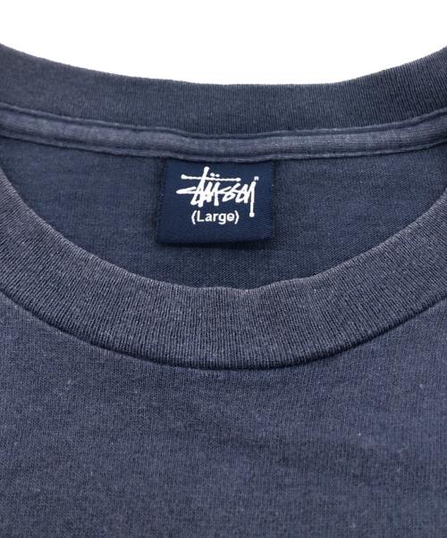 stussy（ステューシー）stussy (ステューシー) プリントTシャツ ネイビー サイズ:Largeの古着・服飾アイテム