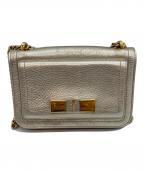 Salvatore Ferragamoサルヴァトーレ フェラガモ）の古着「Small Ginevra Shoulder Bag」｜ゴールド