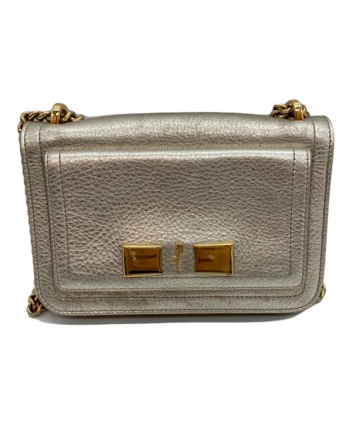 Salvatore Ferragamo（サルヴァトーレ フェラガモ）Salvatore Ferragamo (サルヴァトーレ フェラガモ) Small Ginevra Shoulder Bag ゴールドの古着・服飾アイテム