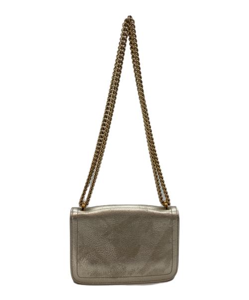 Salvatore Ferragamo（サルヴァトーレ フェラガモ）Salvatore Ferragamo (サルヴァトーレ フェラガモ) Small Ginevra Shoulder Bag ゴールドの古着・服飾アイテム