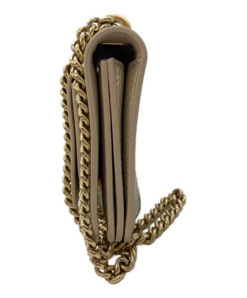 Salvatore Ferragamo（サルヴァトーレ フェラガモ）Salvatore Ferragamo (サルヴァトーレ フェラガモ) Small Ginevra Shoulder Bag ゴールドの古着・服飾アイテム