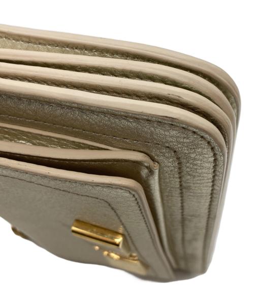 Salvatore Ferragamo（サルヴァトーレ フェラガモ）Salvatore Ferragamo (サルヴァトーレ フェラガモ) Small Ginevra Shoulder Bag ゴールドの古着・服飾アイテム