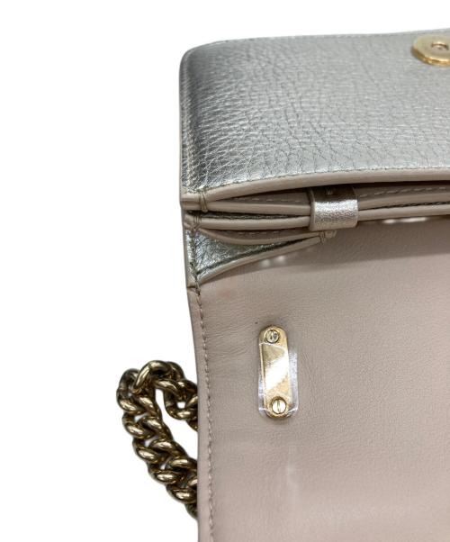 Salvatore Ferragamo（サルヴァトーレ フェラガモ）Salvatore Ferragamo (サルヴァトーレ フェラガモ) Small Ginevra Shoulder Bag ゴールドの古着・服飾アイテム