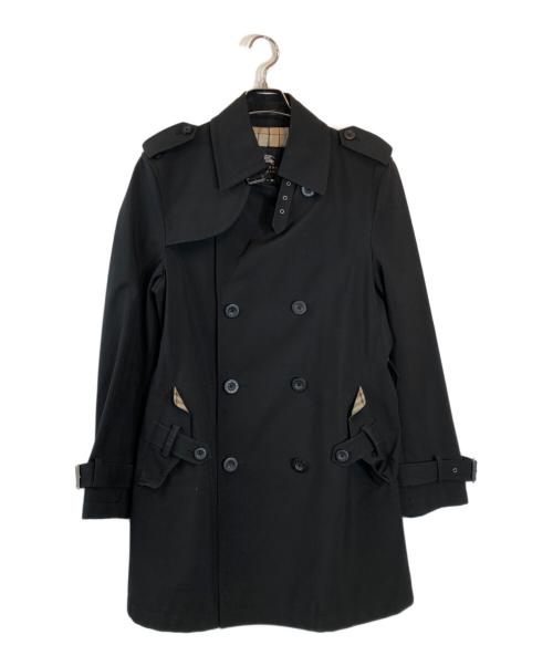 BURBERRY BLACK LABEL（バーバリーブラックレーベル）BURBERRY BLACK LABEL (バーバリーブラックレーベル) 裏ノバチェックトレンチコート ブラック サイズ:Mの古着・服飾アイテム