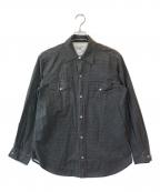 H BAR Cエイチバーシー）の古着「ドットウエスタンシャツ」｜ブラック