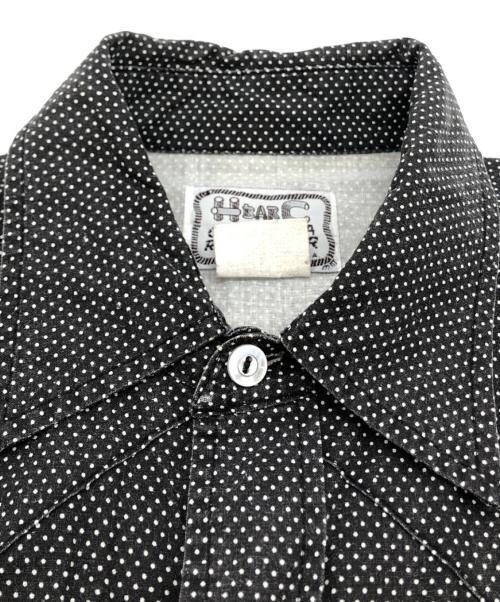 H BAR C（エイチバーシー）H BAR C (エイチバーシー) ドットウエスタンシャツ ブラック サイズ:MEDIUMの古着・服飾アイテム
