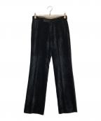 GUCCIグッチ）の古着「ベルベッドットスラックス」｜ブラック
