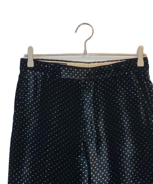 GUCCI（グッチ）GUCCI (グッチ) ベルベッドットスラックス ブラック サイズ:44の古着・服飾アイテム