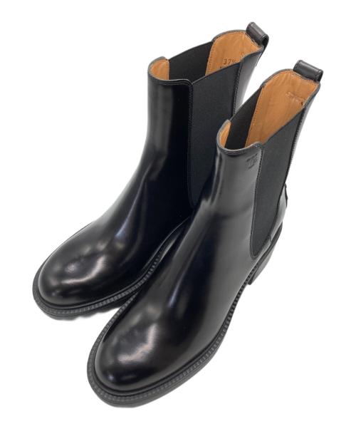 TOD'S（トッズ）TOD'S (トッズ) レザーアンクルブーツ ブラック サイズ:37 1/2(S SIZE)の古着・服飾アイテム