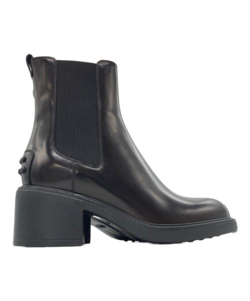TOD'S（トッズ）TOD'S (トッズ) レザーアンクルブーツ ブラック サイズ:37 1/2(S SIZE)の古着・服飾アイテム