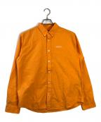 SUPREMEシュプリーム）の古着「Classic Logo Oxford L/S Shirt」｜オレンジ