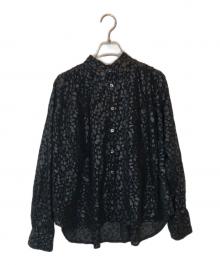 BLACK COMME des GARCONS（ブラックコムデギャルソン）の古着「レオパード プリントシアーシャツ」｜ブラック