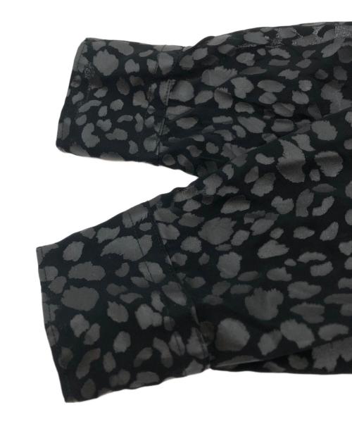 BLACK COMME des GARCONS（ブラックコムデギャルソン）BLACK COMME des GARCONS (ブラックコムデギャルソン) レオパード プリントシアーシャツ ブラック サイズ:XSの古着・服飾アイテム