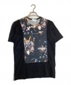 COMME des GARCONS SHIRTコムデギャルソンシャツ）の古着「Futura 2000 フューチュラ 再構築 Tシャツ」｜ブラック