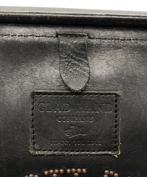 SCHOTT BROS.（ショット）SCHOTT BROS. (ショット) GLAD HAND (グラッドハンド) BILL HEAD LEATHER SHOULDER FRAME BAG ブラックの古着・服飾アイテム