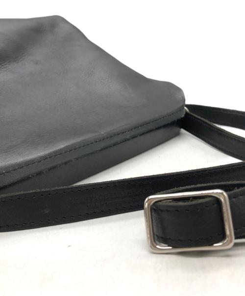 SCHOTT BROS.（ショット）SCHOTT BROS. (ショット) GLAD HAND (グラッドハンド) BILL HEAD LEATHER SHOULDER FRAME BAG ブラックの古着・服飾アイテム