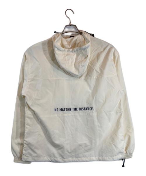 REEBOK（リーボック）REEBOK (リーボック) 別注 スモールベクター刺繍ナイロンマウンテンパーカー ホワイト サイズ:Mの古着・服飾アイテム