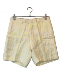 HERMES（エルメス）の古着「リネンハーフパンツ」｜イエロー