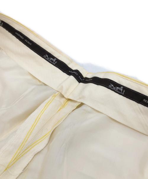 HERMES（エルメス）HERMES (エルメス) リネンハーフパンツ イエロー サイズ:SIZE50の古着・服飾アイテム