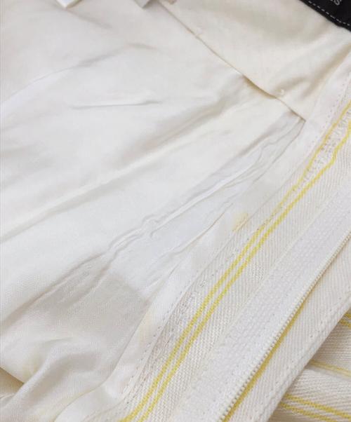 HERMES（エルメス）HERMES (エルメス) リネンハーフパンツ イエロー サイズ:SIZE50の古着・服飾アイテム