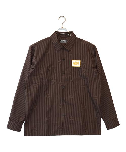 Hysteric Glamour（ヒステリックグラマー）Hysteric Glamour (ヒステリックグラマー) SOUND VIBRATION エンジニアシャツ ブラウン サイズ:XLの古着・服飾アイテム