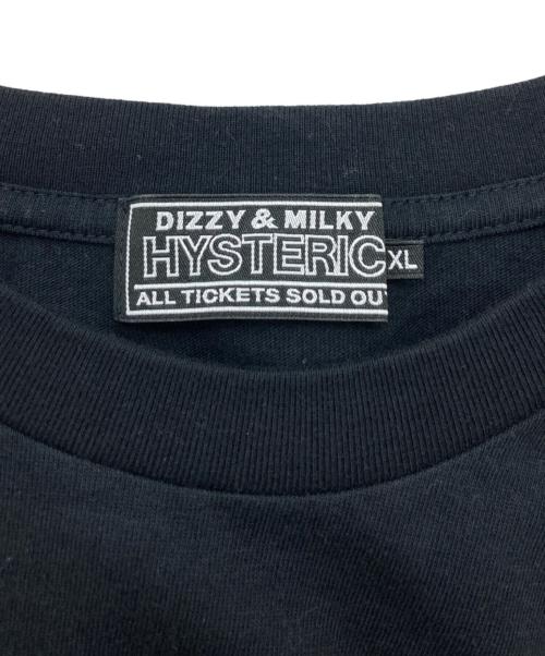 Hysteric Glamour（ヒステリックグラマー）Hysteric Glamour (ヒステリックグラマー) HAVE MORE FUN刺繍 Tシャツ ブラック サイズ:XLの古着・服飾アイテム