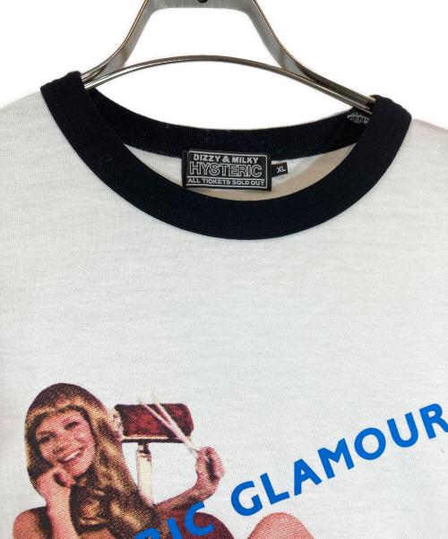 Hysteric Glamour（ヒステリックグラマー）Hysteric Glamour (ヒステリックグラマー) HYSTERIC HAIR CUT Tシャツ ホワイト サイズ:XLの古着・服飾アイテム
