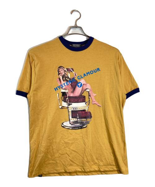 Hysteric Glamour（ヒステリックグラマー）Hysteric Glamour (ヒステリックグラマー) HYSTERIC HAIR CUT Tシャツ イエロー サイズ:XLの古着・服飾アイテム