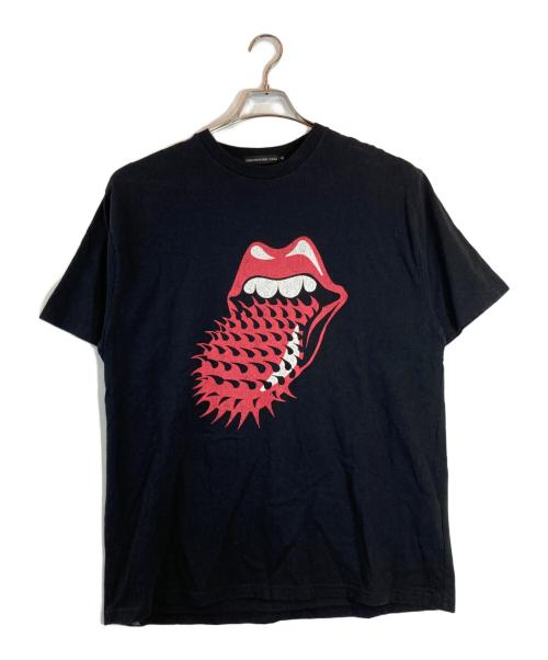 THE HYSTERIC XXX（ジィ ヒステリックトリプルエックス）THE HYSTERIC XXX (ジィ ヒステリックトリプルエックス) THE ROLLING STONES/VOODOO SPIKED TONGUE Tシャツ ブラック サイズ:XLの古着・服飾アイテム
