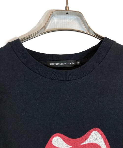 THE HYSTERIC XXX（ジィ ヒステリックトリプルエックス）THE HYSTERIC XXX (ジィ ヒステリックトリプルエックス) THE ROLLING STONES/VOODOO SPIKED TONGUE Tシャツ ブラック サイズ:XLの古着・服飾アイテム