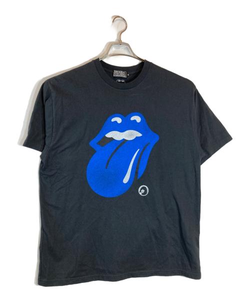 Hysteric Glamour（ヒステリックグラマー）Hysteric Glamour (ヒステリックグラマー) THE ROLLING STONES CIRCLE HEAD&BLUE TONGUE Tシャツ ブラック サイズ:XLの古着・服飾アイテム