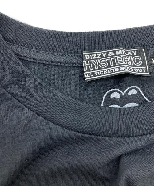 Hysteric Glamour（ヒステリックグラマー）Hysteric Glamour (ヒステリックグラマー) THE ROLLING STONES CIRCLE HEAD&BLUE TONGUE Tシャツ ブラック サイズ:XLの古着・服飾アイテム