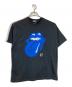 Hysteric Glamour（ヒステリックグラマー）の古着「THE ROLLING STONES CIRCLE HEAD&BLUE TONGUE Tシャツ」｜ブラック