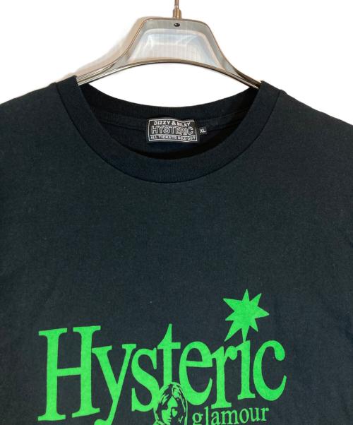 Hysteric Glamour（ヒステリックグラマー）Hysteric Glamour (ヒステリックグラマー) THIRSTY GIRL Tシャツ ブラック サイズ:XLの古着・服飾アイテム
