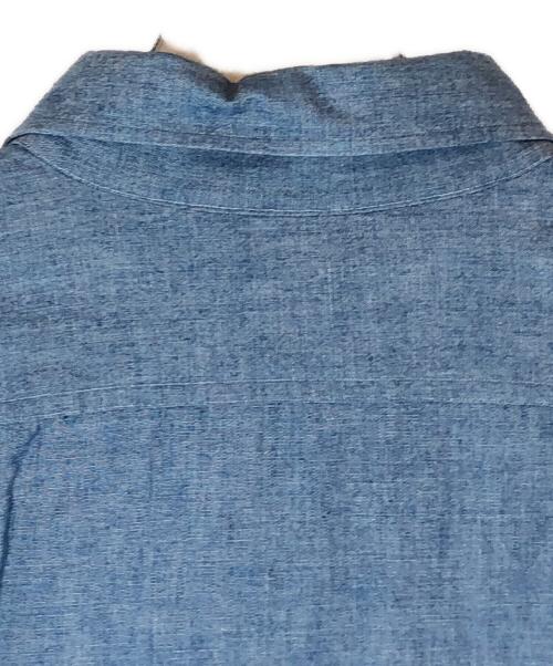 WEEKEND（ウィークエンド）WEEKEND (ウィークエンド) オーバーサイズ シャンブレー シャツ ブルー サイズ:Lの古着・服飾アイテム