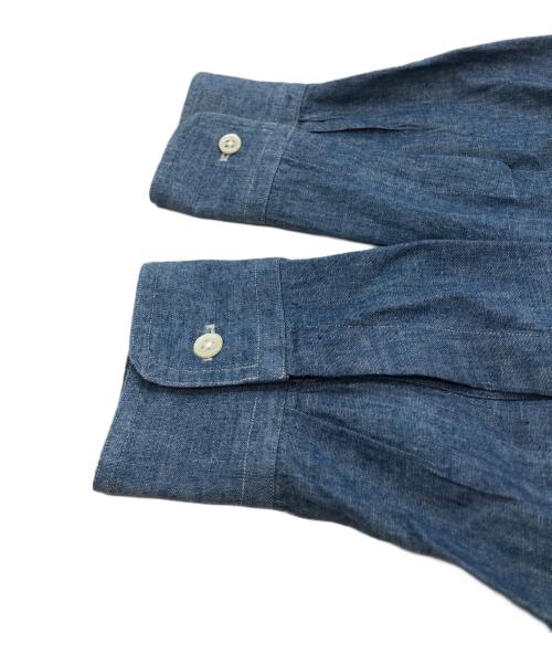 WEEKEND（ウィークエンド）WEEKEND (ウィークエンド) オーバーサイズ シャンブレー シャツ ブルー サイズ:Lの古着・服飾アイテム
