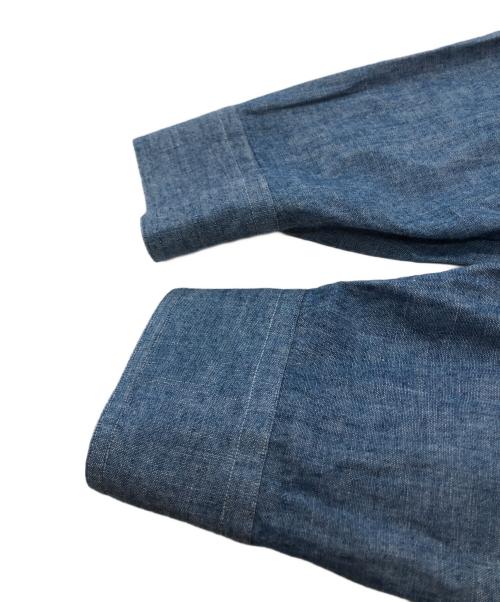 WEEKEND（ウィークエンド）WEEKEND (ウィークエンド) オーバーサイズ シャンブレー シャツ ブルー サイズ:Lの古着・服飾アイテム
