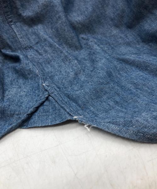 WEEKEND（ウィークエンド）WEEKEND (ウィークエンド) オーバーサイズ シャンブレー シャツ ブルー サイズ:Lの古着・服飾アイテム