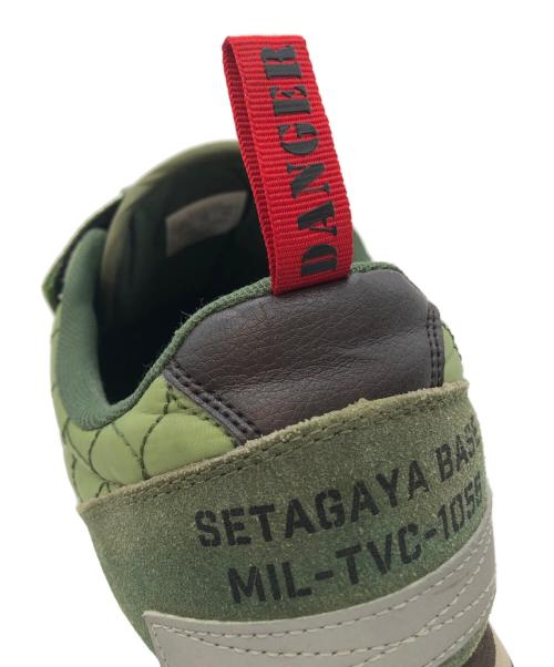 SETAGAYA BASE 97 CHANNEL（-）SETAGAYA BASE 97 CHANNEL (-) ローカットベルクロスニーカー グリーン サイズ:US10の古着・服飾アイテム