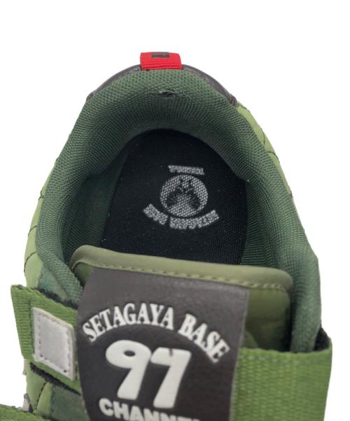 SETAGAYA BASE 97 CHANNEL（-）SETAGAYA BASE 97 CHANNEL (-) ローカットベルクロスニーカー グリーン サイズ:US10の古着・服飾アイテム