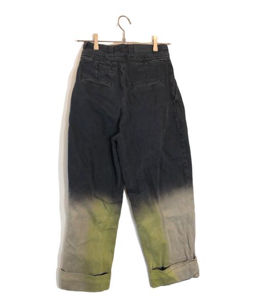 J.W.ANDERSON（ジェイダブリューアンダーソン）J.W.ANDERSON (ジェイダブリューアンダーソン) PLEAT FRONT BAGGY TROUSER ブラック サイズ:UK34の古着・服飾アイテム