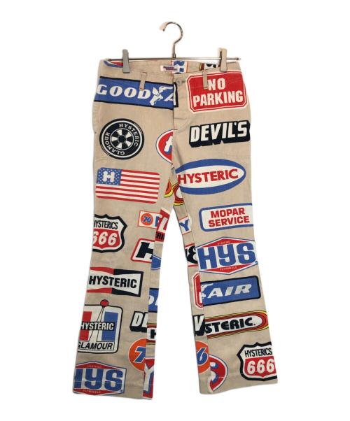 Hysteric Glamour（ヒステリックグラマー）Hysteric Glamour (ヒステリックグラマー) 総柄パンツ ベージュ サイズ:FREEの古着・服飾アイテム